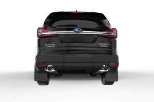 Subaru Ascent Mud Flap Kit - Rally Armor - UR Blk Flap/Grey Logo - Black - `18-`25